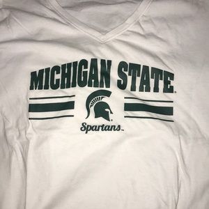 Long sleeve Michigan State v-neck